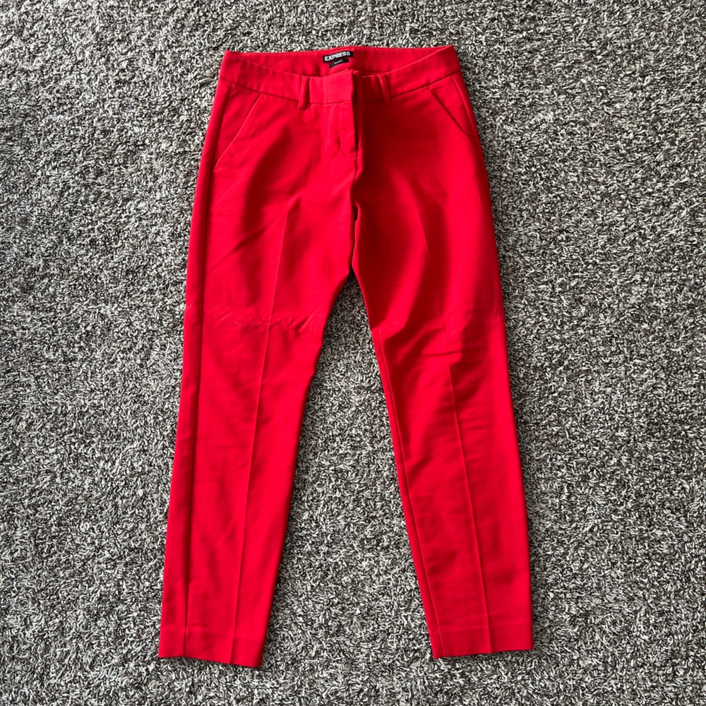 Express | Columnist Ankle Red Pants